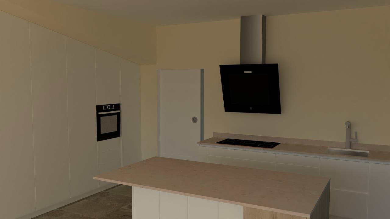 Isla y campana negra